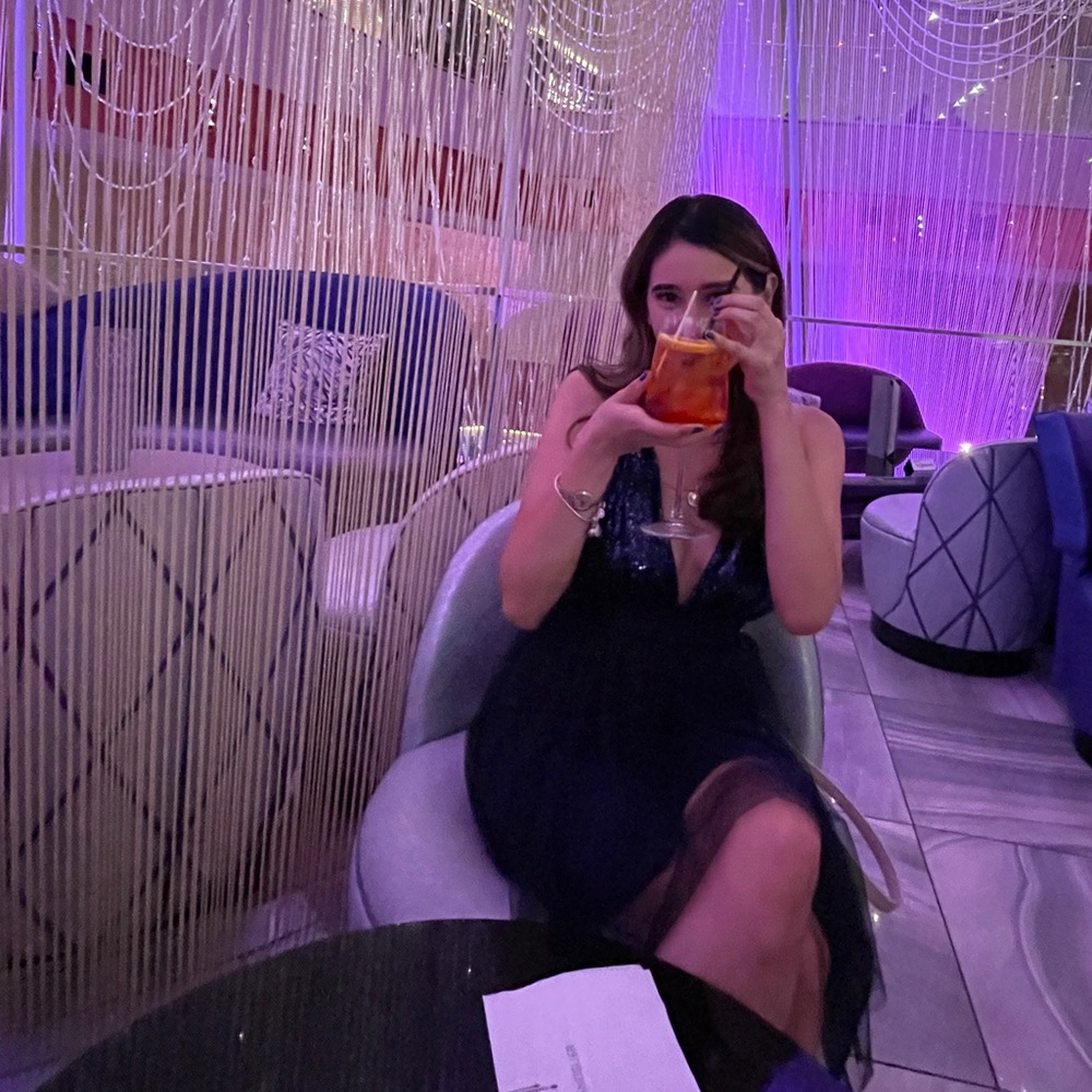 Showpo Blue Tulle Sequin Mini Dress